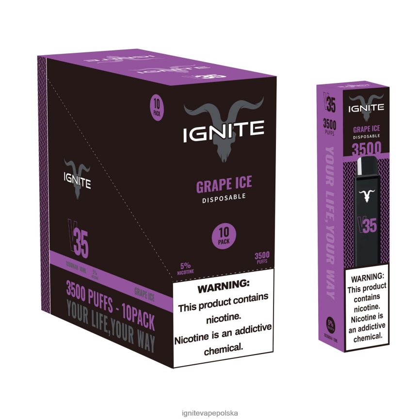 Ignite E Papieros Cena | IGNITE V35 vape pen 10 szt kiwi truskawkowe 0648NZ127